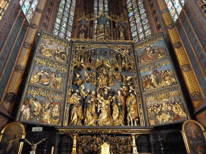 Krakau Marienkirche Veit-Stoss-Altar Turmblser